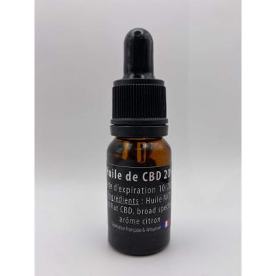 Huile CBD 20% broad spectrum citron